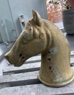 Ornament Paardenhoofd goudkleurig, Dieren en Toebehoren, Stalling en Weidegang, 1 paard of pony, Stalling