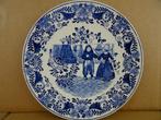 Ancienne assiette murale bleu de Delft Petrus Regout & Co, Enlèvement ou Envoi