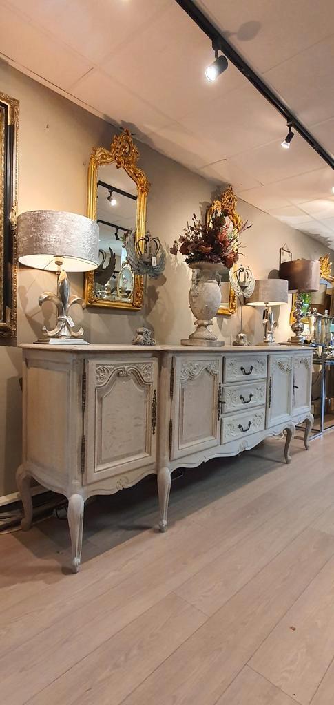 Eiken ceruse Queen Ann Dressoir, Antiek en Kunst, Curiosa en Brocante, Ophalen