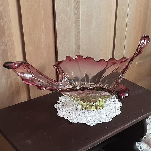 Grote zeer mooie Murano glazen vaas schaal, Antiek en Kunst, Antiek | Glaswerk en Kristal, Ophalen of Verzenden