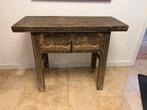 Prachtige Chinese antieke side table/haltafel met grote lade, Ophalen, Gebruikt, 100 tot 150 cm, Antiek , vintage