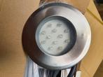 Trois spots extérieurs neufs, Ophalen, Inox, Minder dan 50 watt, Waterbestendig