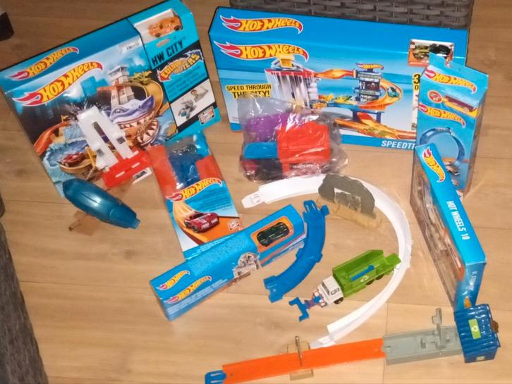 Hotwheels, Kinderen en Baby's, Speelgoed | Racebanen, Gebruikt, Onderdelen, Handmatig, Hot Wheels, Zelf te bouwen, Ophalen