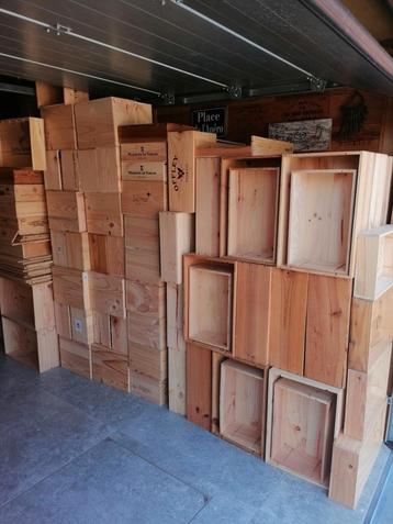 ️️ Caisse à vin vide caisses bois liste prix + dimension  beschikbaar voor biedingen