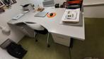 Bureau grijs ca. 190 x 95 x 75 cm., Huis en Inrichting, Ophalen, Gebruikt, Bureau