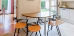 Half ronde tafel, Huis en Inrichting, Tafels | Sidetables, Overige vormen, Glas, 150 tot 200 cm, Gebruikt