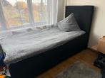 Boxspring 90x200 zwart Jysk, Huis en Inrichting, Slaapkamer | Slaapbanken, Ophalen, Zo goed als nieuw, Zwart
