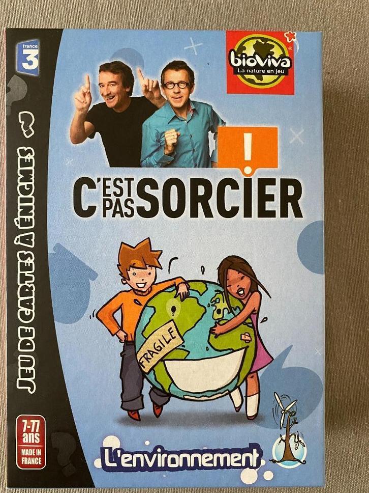 Jeu C'est pas Sorcier L'environnement, Hobby en Vrije tijd, Gezelschapsspellen | Kaartspellen, Zo goed als nieuw, Een of twee spelers