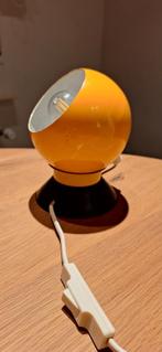 Hamalux vintage Deense magneetbollamp, Ophalen of Verzenden, Gebruikt, Metaal of Aluminium, Plafondspot of Wandspot