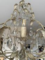 Luster met glazen belletjes, Maison & Meubles, Lampes | Suspensions, Enlèvement, Utilisé, Métal