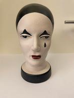 Vintage Pierrot Keramische Buste West-Duitsland, Enlèvement ou Envoi