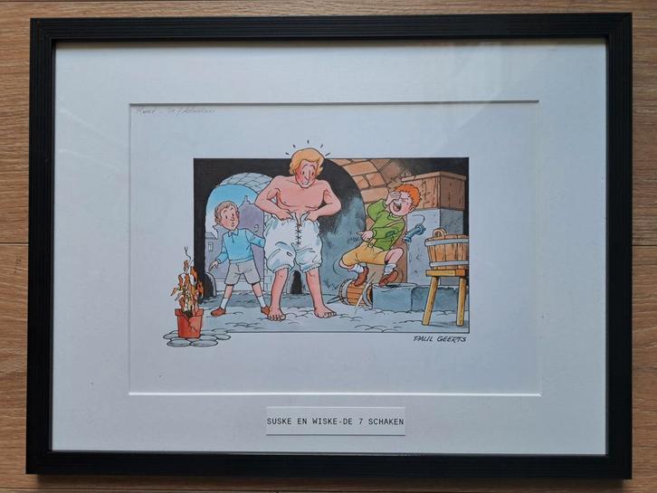 Suske en Wiske ,originele tekening/ Paul Geerts, Livres, BD, Enlèvement ou Envoi