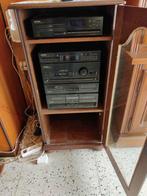 Kast met muziekinstallatie en 2 boxen, Antiek en Kunst, Ophalen