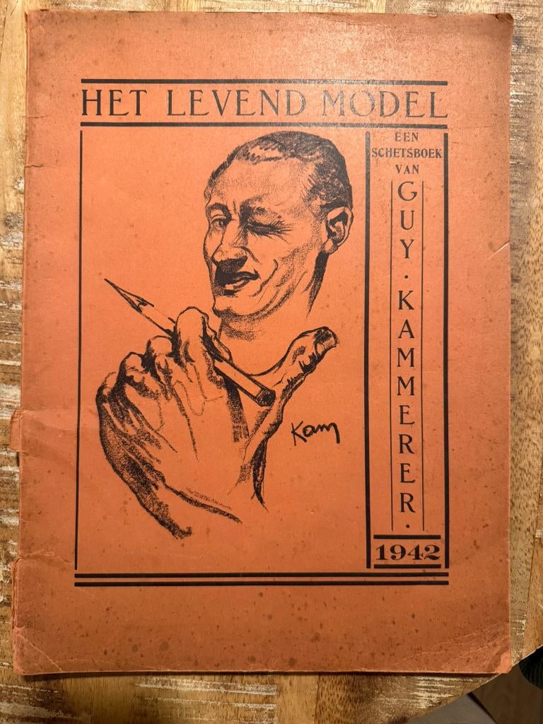 Het levend model, een schetsboek van Guy Kammerer 1942, Antiek en Kunst, Antiek | Boeken en Manuscripten, Ophalen of Verzenden