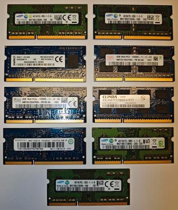 SODIMM 4GB DDR3 9 stuks beschikbaar voor biedingen