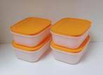 Tupperware Boite « Igloo » Surgélation - 450 ml x 4 - Orange, Orange, Boîte, Enlèvement ou Envoi, Neuf