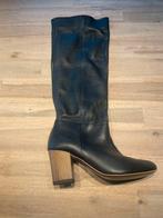 Laarzen zwart leder maat 40, Kleding | Dames, Schoenen, Ophalen, Zo goed als nieuw, Zwart