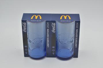 2 Coca-Cola glazen "Night Blue" beschikbaar voor biedingen