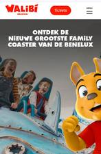 Ticket Walibi Belgium Waver, Eén persoon, Ticket of Toegangskaart
