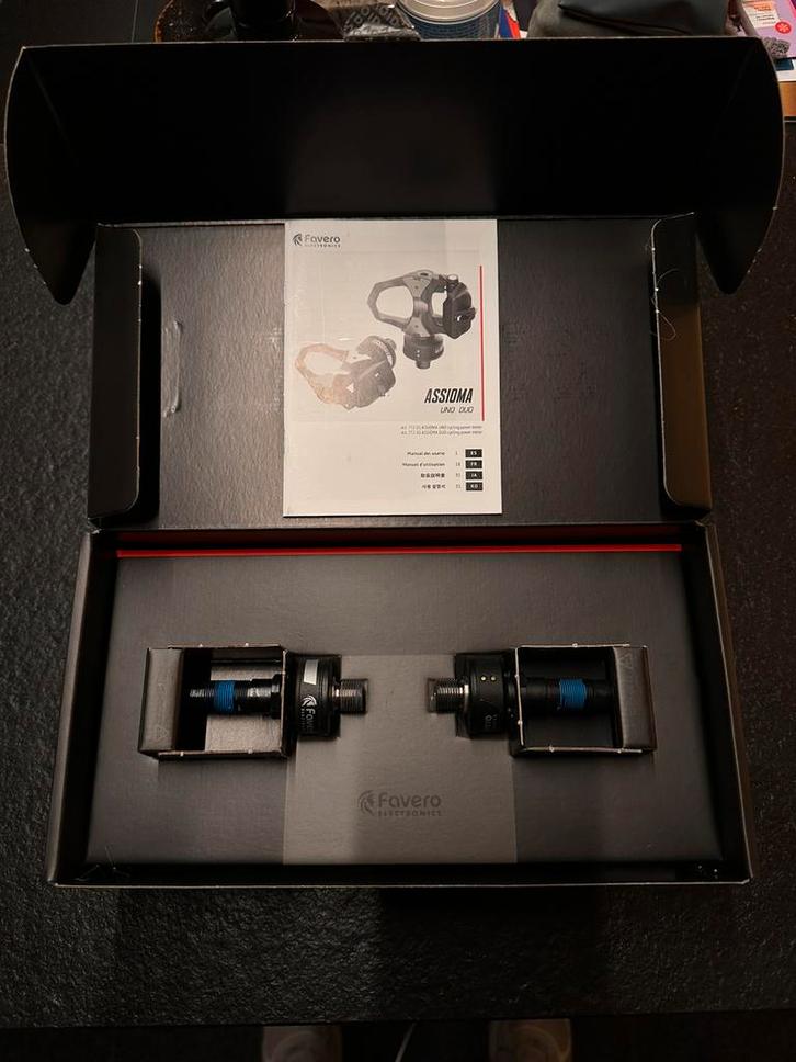 Favero Assioma DUO shi, Fietsen en Brommers, Fietsonderdelen, Zo goed als nieuw, Racefiets, Crankstel of Pedalen, Ophalen