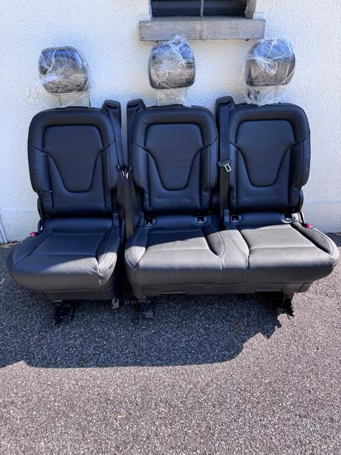 Mercedes V klasse W447 Lugano zwart lederen zitbank -NIEUW-, Auto-onderdelen, Interieur en Bekleding, Mercedes-Benz, Nieuw, Ophalen