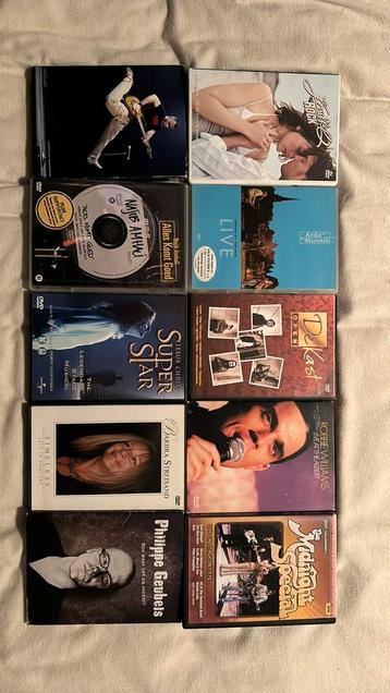 Diverse muziek dvd’s Barbara Streisand, Robbie Williams etc