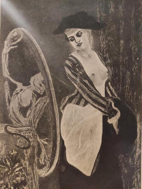 Grote partij Félicien Rops gravures, Antiek en Kunst, Kunst | Etsen en Gravures, Ophalen of Verzenden