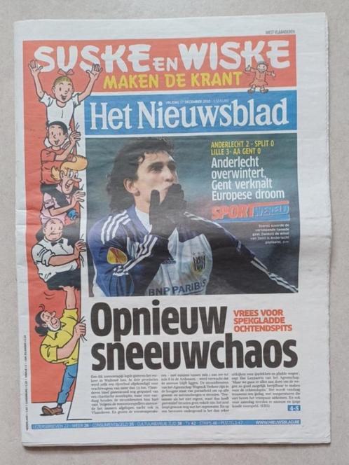 SUSKE & WISKE krant en poster, Verzamelen, Stripfiguren, Gebruikt, Plaatje, Poster of Sticker, Suske en Wiske, Ophalen of Verzenden