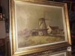 huile sur toile moulin signe Gustave pynaert, Ophalen