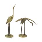 Vintage Koppel Messing Kraanvogels Hollywood Regency Design, Ophalen of Verzenden, Gebruikt, Dier