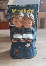 Kerst : theelichthouder : zingende engelen / windlicht, Diversen, Kerst, Ophalen of Verzenden, Zo goed als nieuw