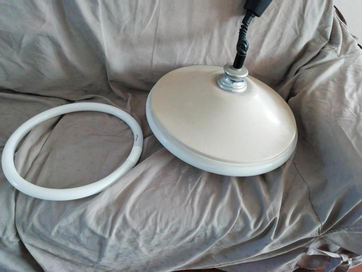 Plafondlamp retro eindjrn 50 space age kompleet werkend, Huis en Inrichting, Lampen | Plafondlampen, Gebruikt, Ophalen of Verzenden