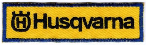 Husqvarna stoffen opstrijk patch embleem #1, Motoren, Accessoires | Overige, Nieuw, Verzenden