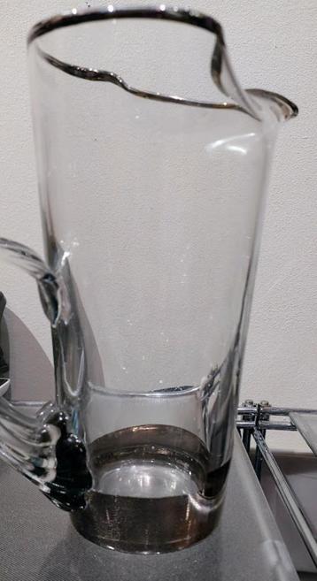 Waterkaraf mondgeblazen kristal - glasblazerij Boussu beschikbaar voor biedingen