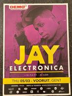 Poster JAY Electronica in Vooruit Gent, Collections, Enlèvement ou Envoi