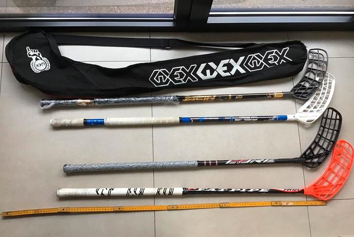Floorballsticks, Sport en Fitness, Hockey, Gebruikt, Tas