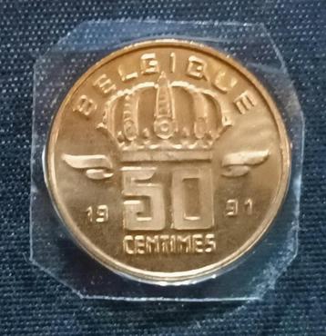 50 cent 1991 FR (UNC: uit set) - Boudewijn I beschikbaar voor biedingen