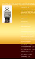 Montre GUCCI FEMME, Handtassen en Accessoires, Horloges | Dames, Overige merken, Staal, Gebruikt, Polshorloge