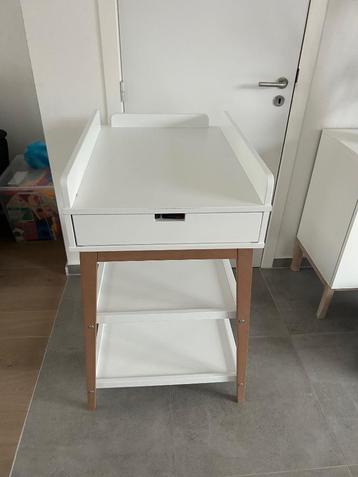 Luiertafel Quax  Hip met lade - Wit & naturel beschikbaar voor biedingen