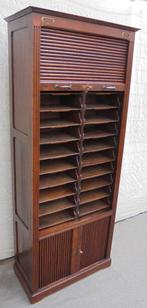 Prachtige  rolluikkast papierkast ladekast archiefkast, Antiek en Kunst, Ophalen of Verzenden