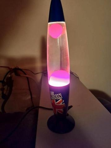 LAMPE LAVE ROUGE, Moins de 50 cm, Enlèvement ou Envoi, Comme neuf, Verre