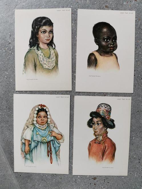 ensemble de cartes postales anciennes "pour l'enfant" Eversd, Collections, Cartes postales | Thème, Non affranchie, Costume traditionnel