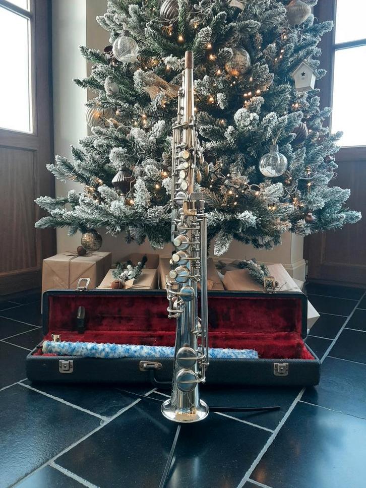 Sopraansaxofoon COMET 204 – vintage – mét Riffault France mo, Muziek en Instrumenten, Blaasinstrumenten | Saxofoons, Gebruikt