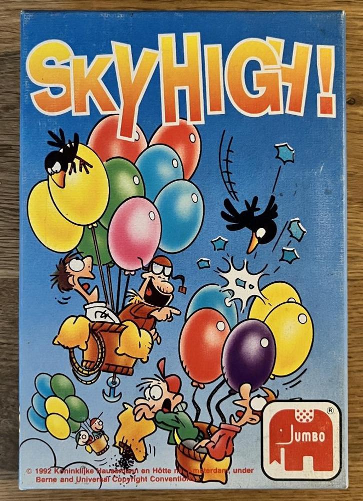 Sky High! (1992) Spel, Hobby en Vrije tijd, Gezelschapsspellen | Bordspellen, Zo goed als nieuw, Een of twee spelers, Drie of vier spelers