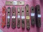 Messing klinken platen/borden/rozet/Plaques/Rosace/laiton, Ophalen of Verzenden, Gebruikt, Overige materialen, Overige typen