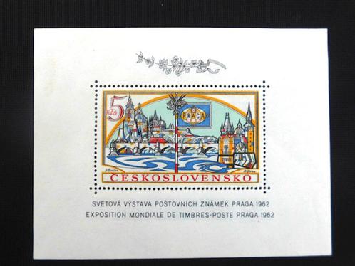 Tchécoslovaquie : Block 21 Expo « Praga '62 » (1962), Timbres & Monnaies, Timbres | Europe | Autre, Non oblitéré, Enlèvement ou Envoi