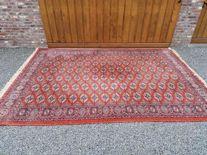 Heel groot Retro tapijt 355x250, Antiek en Kunst, Antiek | Tapijten, Tafelkleden en Textiel, Ophalen