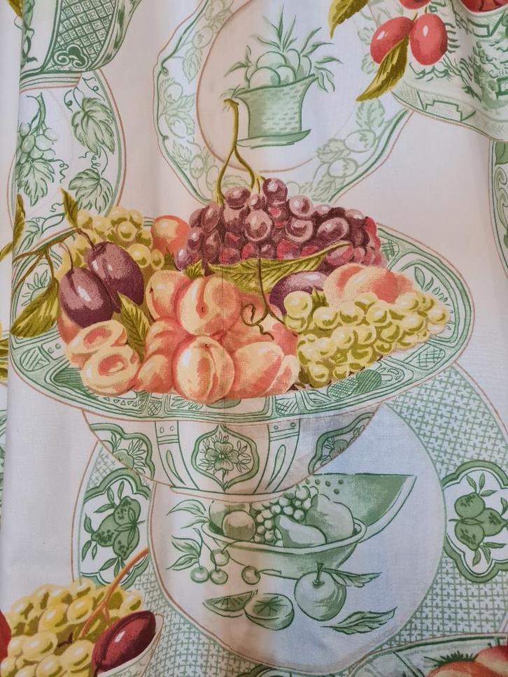 2 Fruitige gordijnen gevoerd - JANE CHURCHILL, Huis en Inrichting, Stoffering | Gordijnen en Lamellen, Zo goed als nieuw, 200 cm of meer