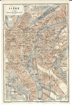 1928 - Liège / plan de la ville, Envoi