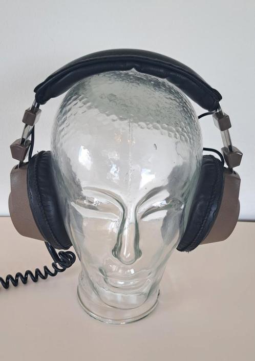 Vintage glazen hoofd en koptelefoon, Audio, Tv en Foto, Hoofdtelefoons, Zo goed als nieuw, Ophalen of Verzenden